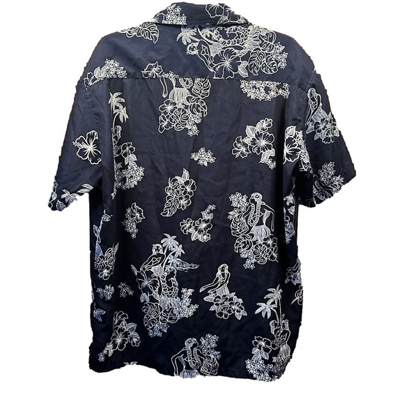 ROUNDY BAY SHIRT, Men’s Size Large, PTP 26”, L29”, Navy Blue with White, NWOT - Picture 5 of 8